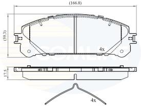 COMLINE CBP02267 - PASTILLAS FRENO