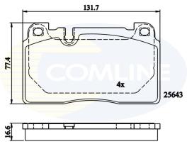 COMLINE CBP02302 - PASTILLAS FRENO