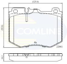 COMLINE CBP02348 - PASTILLAS FRENO
