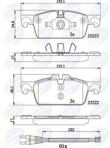 COMLINE CBP22195 - PASTILLAS FRENO