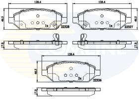 COMLINE CBP32326 - PASTILLAS FRENO