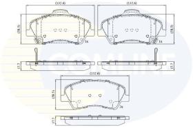 COMLINE CBP32419 - PASTILLAS FRENO
