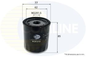 COMLINE EOF312 - FILTRO ACEITE