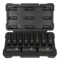 JBM 53744 - SET 11 VASOS IMPACTO LARGOS 12 CANTOS 1/2"