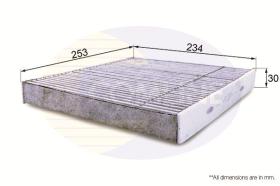 MOTAQ LVCF573 - FILTRO DE HABITACULO