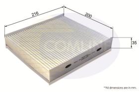 MOTAQ LVCF579 - FILTRO DE HABITACULO