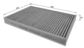 MOTAQ LVCF644 - FILTRO DE HABITACULO CARBON ACTIVO