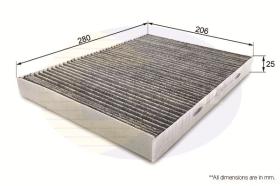 MOTAQ VCF173 - FILTRO DE HABITACULO DE CARBON ACTIVO