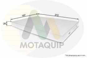MOTAQ LVCF531 - FILTRO DE HABITACULO