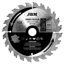 JBM 14985 - HOJA SIERRA CIRCULAR 24T 165MM PARA MADERA PARA REF.60007