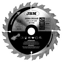 JBM 14986 - HOJA SIERRA CIRCULAR 24T 115MM PARA MADERA PARA REF.60011