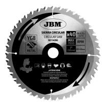 JBM 14990 - HOJA SIERRA CIRCULAR 40T 185MM PARA METAL PARA REF.60022