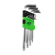 JBM 53740 - SET 9 LLAVES ALLEN LARGAS CON PUNTA REDONDA