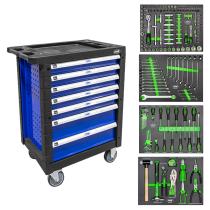 JBM 53767 - CARRO HERRAMIENTAS 7 CAJONES-AZUL