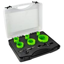 JBM 53859 - ESTUCHE SIERRAS CORONA BIMETALICAS CON ADAPTADORES