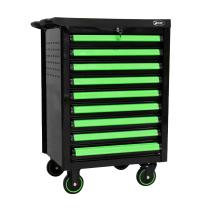 JBM 53867 - CARRO HERRAMIENTAS CON 9 CAJONES CON SEPARADORES-VERDE