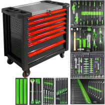 JBM 53913 - CARRO HERRAMIENTAS XL CON 7 CAJONES ROJO
