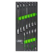 JBM 15122 - MODULO EVA CARBONO 12 LLAVES COMBINADAS CON TRINQUETE
