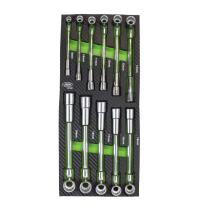 JBM 15155 - MODULO EVA FIBRA CARBONO 11 LLAVES TUBO TIPO"L"COMBINADAS