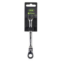 JBM 15217 - LLAVE COMBINADA ARTICULADA CON TRINQUETE 10MM-ACABADO BRILLA