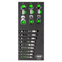 JBM 54032 - MODULO 12 LLAVES MINI COMBINADAS ARTICULADAS CON TRINQUETE