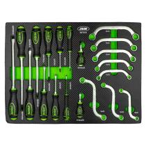 JBM 15733 - MODULO EVA DESTORNILLADORES GO-THROUGH Y LLAVES EN"C"Y"S"