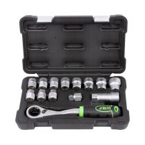 JBM 54090 - ESTUCHE HERRAMIENTAS GO-THROUGH 14 PIEZAS 1/2"CINCADO