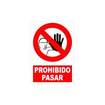 JBM 53817 - PAQUETE 5 CARTELES PROHIBICION-PROHIBIDO PASAR