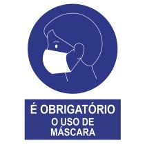 JBM 14813PT - POSTER CARTOLINA  A3  CON"ES OBLIGATORIO EL USO MASCARILLA"