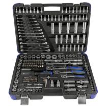 JBM 42840A - ESTUCHE HERRAMIENTAS 216 PIEZAS CON VASOS HEXAGONALES CROMAD