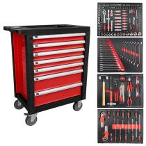 JBM 43686R - CARRO HERRAMIENTAS 7 CAJONES ROJO-ANONIMO ARMADO ROJO