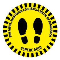 JBM 53843PT - ETIQUETA ADHESIVA REDONDA SENALIZACION PARA SUELOS-DISTANCIA