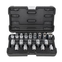 JBM 54266 - MALETIN VASOS Y PUNTAS TORX 1/2" 19 PIEZAS