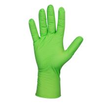 JBM 54370 - GUANTES VERDES DESECHABLES NITRILO T:L 7,0MIL(100 UDS.)TEXTU