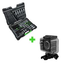 JBM SERIE388 - PROMO ESTUCHE HERRAMIENTAS 216 PIEZAS 54034+CAMARA DEPORTIVA