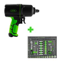 JBM SERIE391 - PROMO PISTOLA IMPACTO 1/2"1650NM 53726+MODULO 108 PIEZAS CON