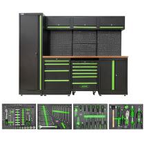 JBM SERIE446 - CONJUNTO MUEBLES MODULARES(18 PCS)+SET 4 MODULOS EVA CARBONO