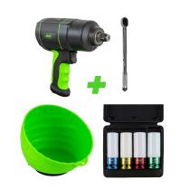 JBM SERIE448 - 53608 PISTOLA IMPACTO 1/2"+51127 LLAVE DINAMOMETRICA+52338 S