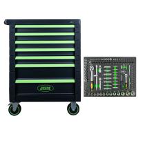 JBM SERIE468 - 54006 CARRO HERRAMIENTAS 7 CAJONES VERDE-VACIO+14296Y MODULO