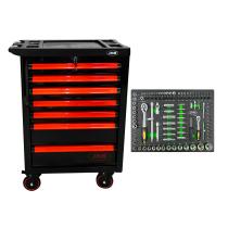 JBM SERIE469 - 53766 CARRO HERRAMIENTAS 7 CAJONES ROJO-VACIO+14296Y MODULO