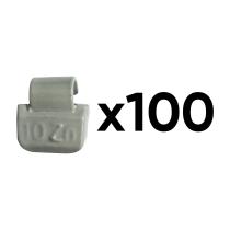 JBM 54667 - CAJA 100 CONTRAPESAS ZINC GRAPA 10GR.ESPECIAL LLANTA ALEACIO