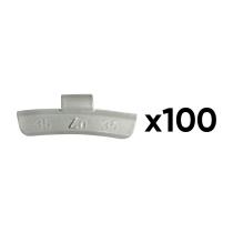JBM 54673 - CAJA 100 CONTRAPESAS ZINC GRAPA 35GR.ESPECIAL LLANTA ALEACIO