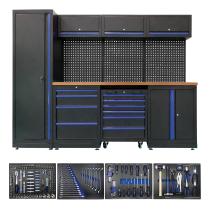 JBM SERIE446A - CONJUNTO MUEBLES ANONIMO AZUL(18 PCS)+SET 4 MODULOS EVA CARB