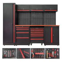 JBM SERIE446R - CONJUNTO MUEBLES ANONIMO ROJO(18 PCS)+SET 4 MODULOS EVA CARB