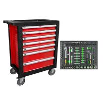 JBM SERIE468R - CARRO HERRAMIENTAS 7 CAJONES ROJO-VACIO+14296Y MODULO 108 PI