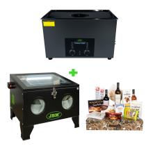 JBM SERIE491C - LIMPIADOR PIEZAS ULTRASONICO 30L+MAQUINA CHORREADORA ARENA 9