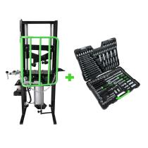 JBM SERIE494 - COMPRESOR MUELLES NEUMATICO 1T+MALETIN HERRAMIENTAS 216 PIEZ