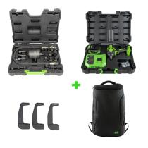 JBM SERIE496M - EXTRACTOR INYECTORES NEUMATICO+JUEGO 3 ADAPTADORES+PISTOLA D