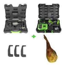 JBM SERIE496P - EXTRACTOR INYECTORES NEUMATICO+JUEGO 3 ADAPTADORES+PISTOLA D