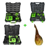 JBM SERIE502P - 60047C TALADRO PERCUTOR+60049C AMOLADORA ANGULAR+60044C PIST